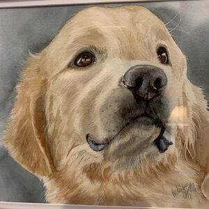 Original Watercolor by Artist Judith Stein “Golden Opportunity” Signed